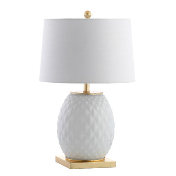 Diamond 25.5" LED Glass/Metal Table Lamp - JONATHAN Y